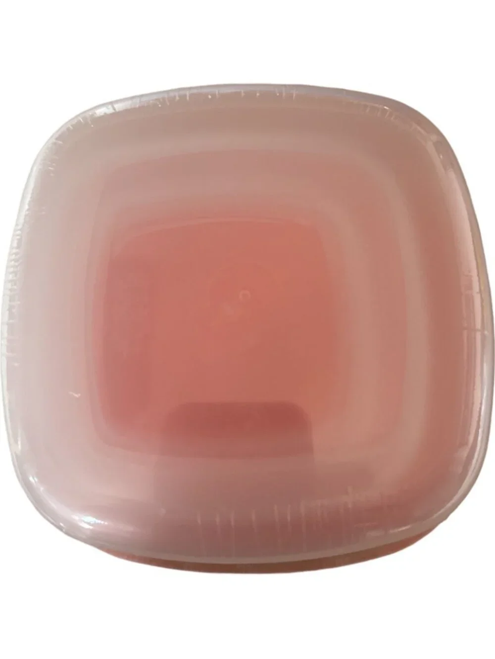 Sure Fresh 3 Pack Reusable Square Containers With Lid Coral Orange new